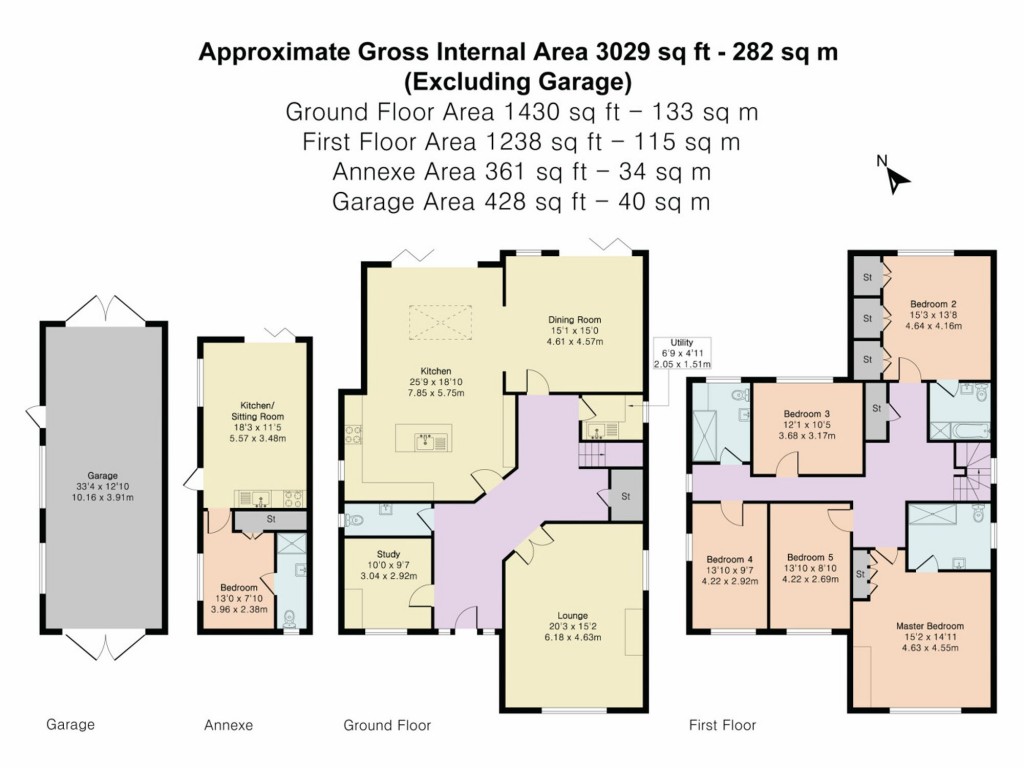 Floorplans For Wood Lane, Kidmore End, RG4