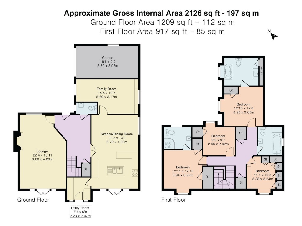 Floorplans For Mill Lane, Benson, OX10