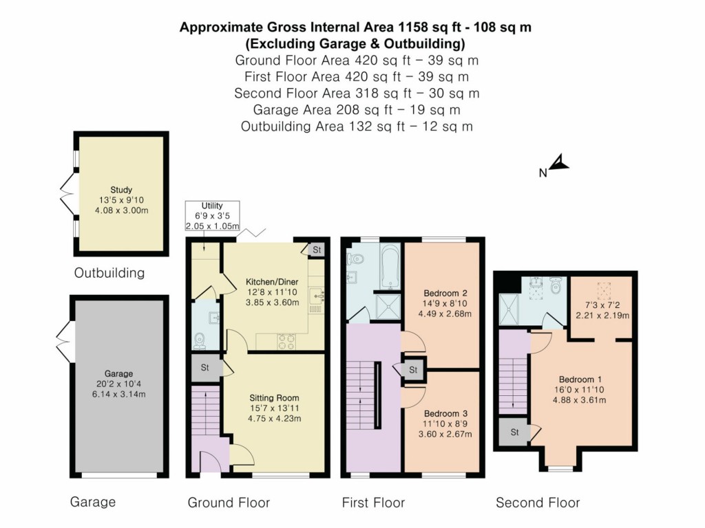 Floorplans For Kestrel Place, Watlington, OX49