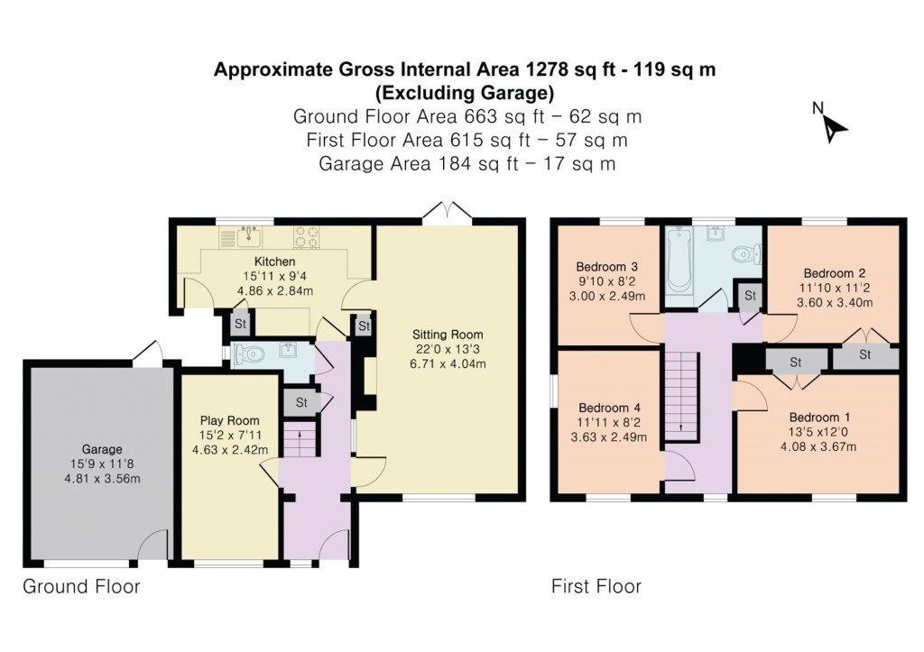 Floorplans For St. Leonards Close, Watlington, OX49
