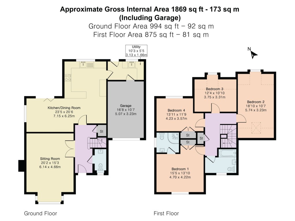 Floorplans For Love Lane, Watlington, OX49