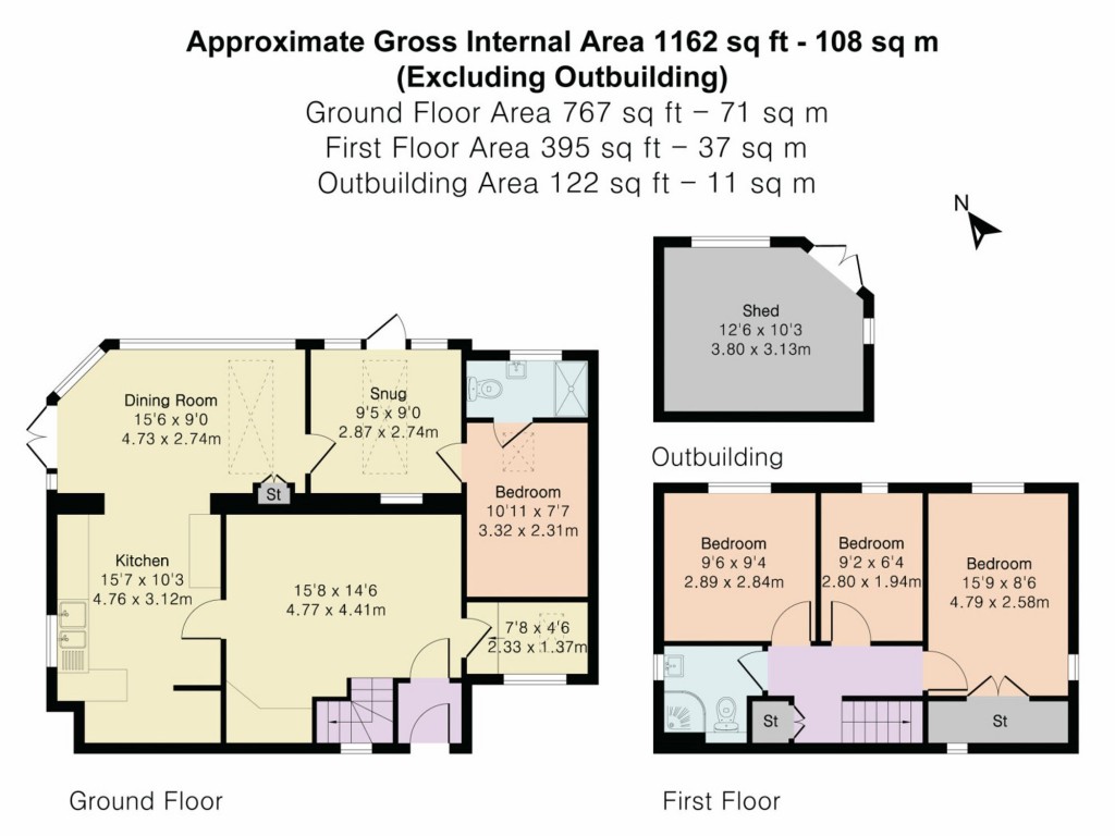 Floorplans For Ash Close, Watlington, OX49