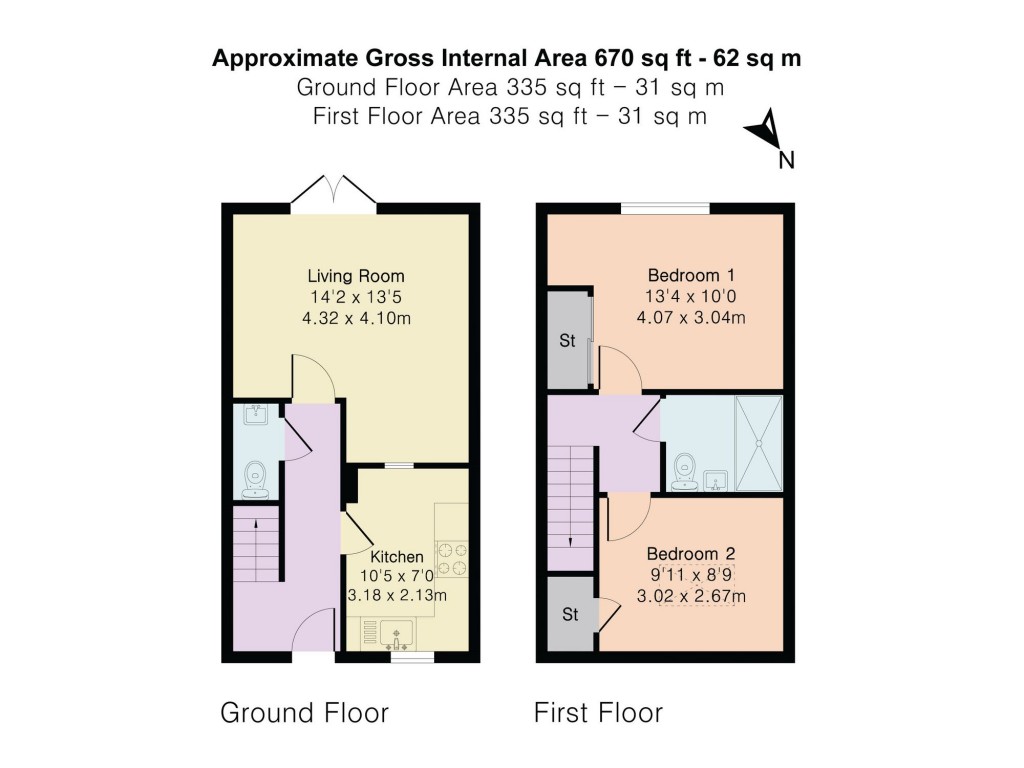 Floorplans For Orchard Walk, Watlington, OX49
