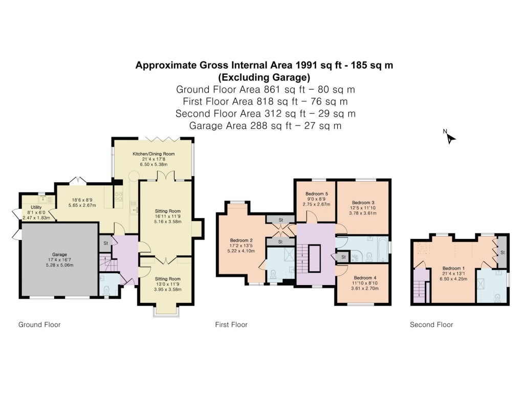 Floorplans For Stonor Green, Watlington, OX49