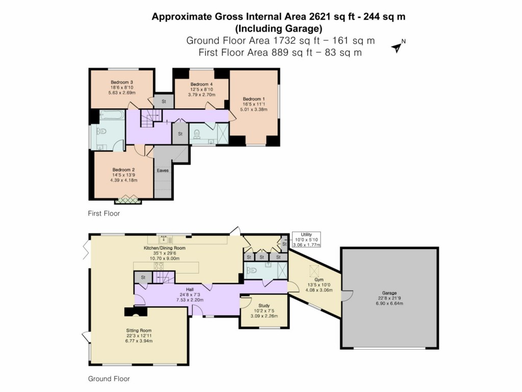 Floorplans For Wootton Road, Henley-On-Thames, RG9
