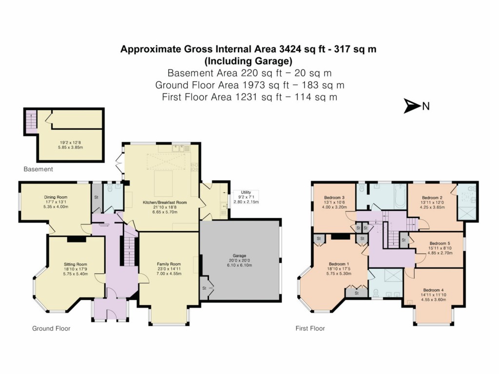Floorplans For Peppard Lane, Henley-On-Thames, RG9