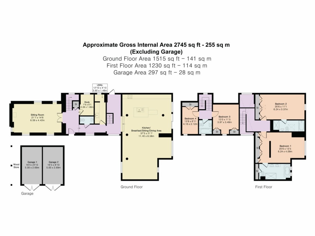 Floorplans For Turville Heath, Henley-On-Thames, RG9