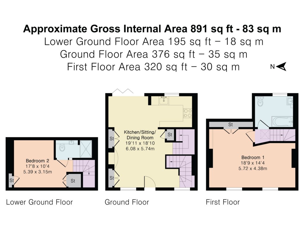 Floorplans For Queen Street, Henley-On-Thames, RG9