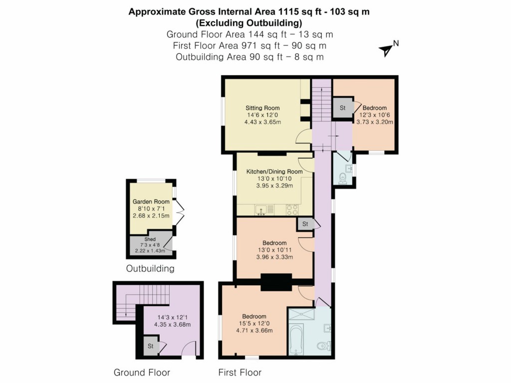 Floorplans For Hill Road, Watlington, OX49